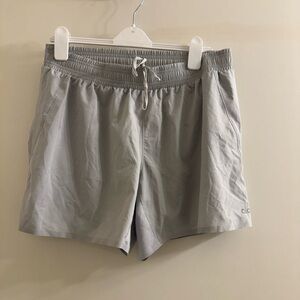 Alo men’s yoga shorts. Size large, color: light gray